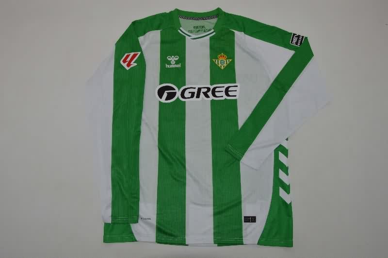 AAA Quality Real Betis 25/26 Home Long Sleeve Soccer Jersey AAA Quality Real Betis 25/26 Home Long Sleeve Soccer Jersey