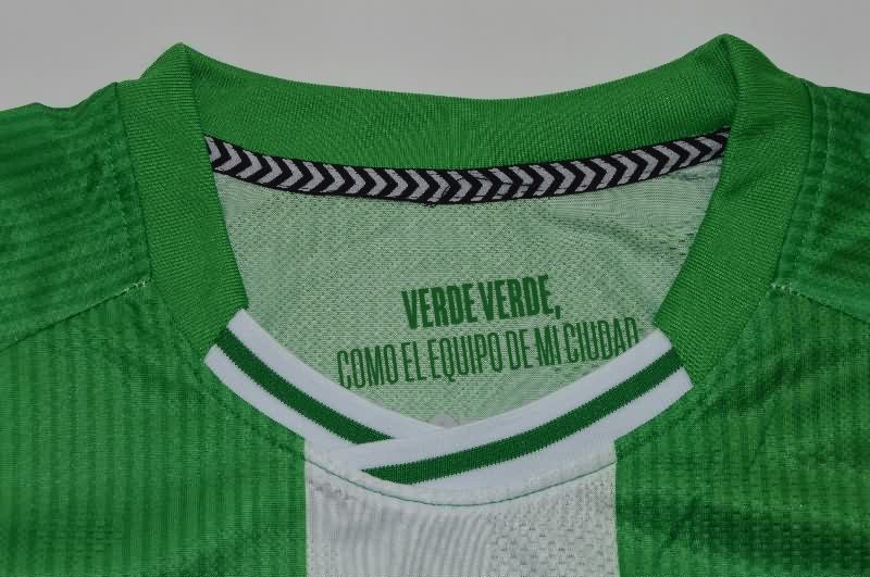 AAA Quality Real Betis 25/26 Home Long Sleeve Soccer Jersey