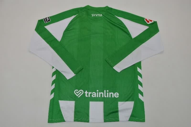 AAA Quality Real Betis 25/26 Home Long Sleeve Soccer Jersey