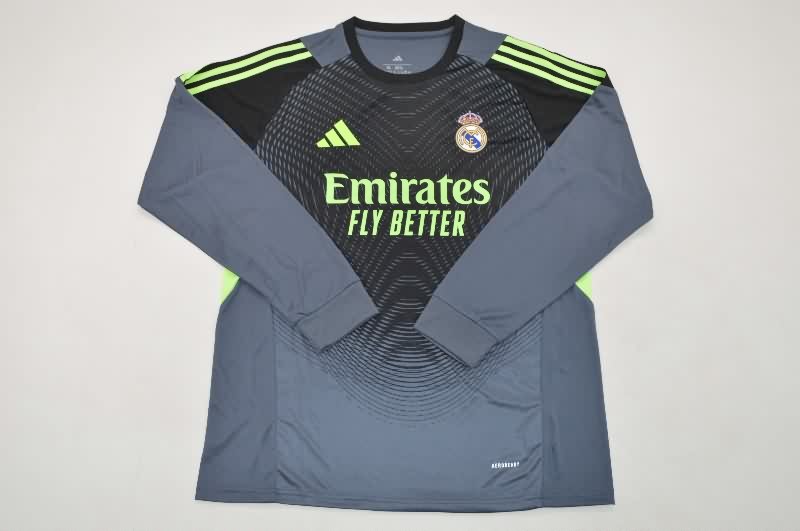 AAA Quality Real Madrid 25/26 Goalkeeper Black Long Sleeve Soccer Jersey