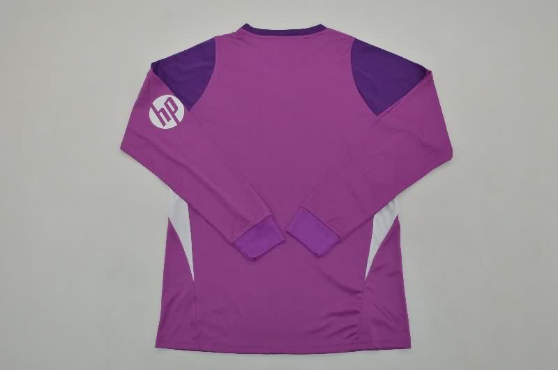 AAA Quality Real Madrid 25/26 Goalkeeper Purple Long Sleeve Soccer Jersey