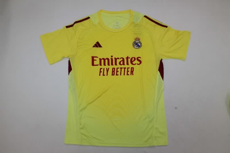 AAA Quality Real Madrid 25/26 Goalkeeper Yellow Soccer Jersey
