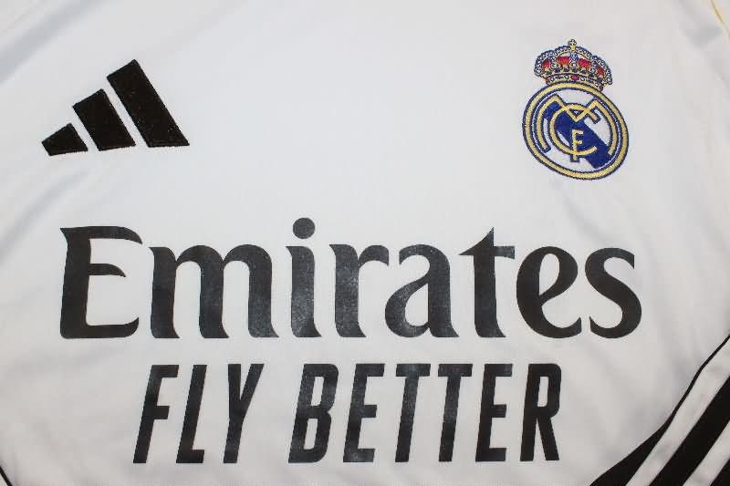 AAA Quality Real Madrid 25/26 Home Long Sleeve Soccer Jersey