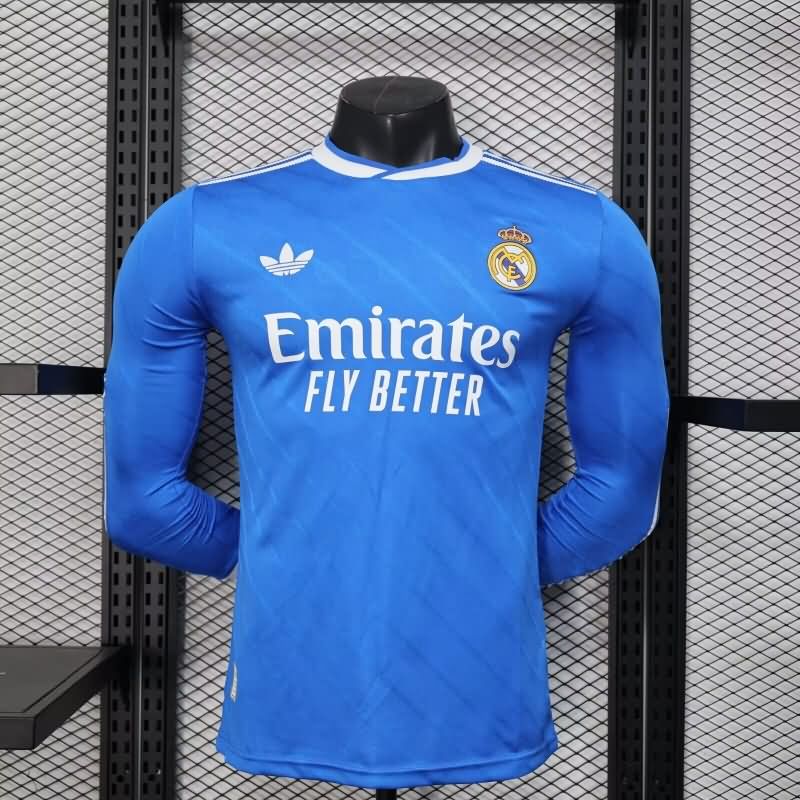 AAA Quality Real Madrid 25/26 Third Long Sleeve Soccer Jersey (Player) Leaked