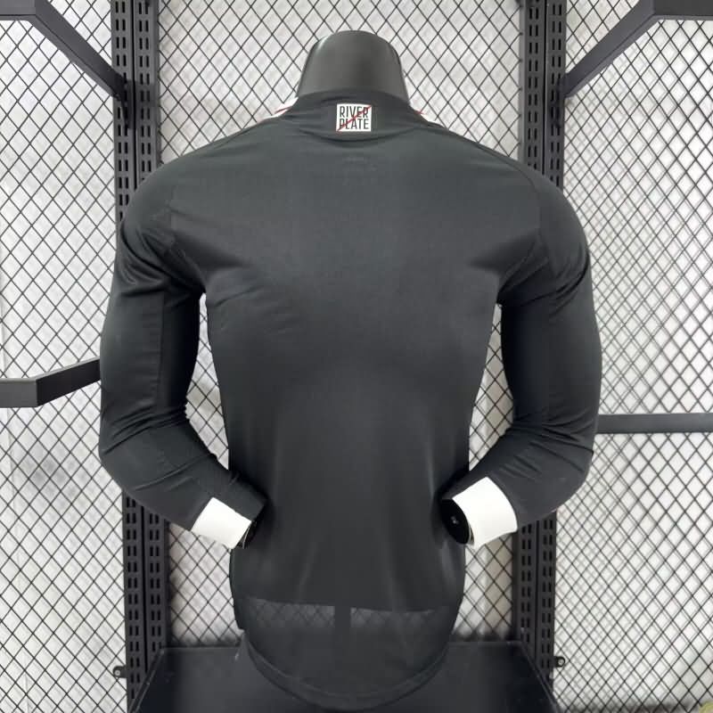 AAA Quality River Plate 2025 Away Long Sleeve Soccer Jersey (Player)