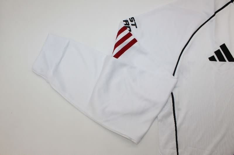 AAA Quality River Plate 2025 Home Long Sleeve Soccer Jersey