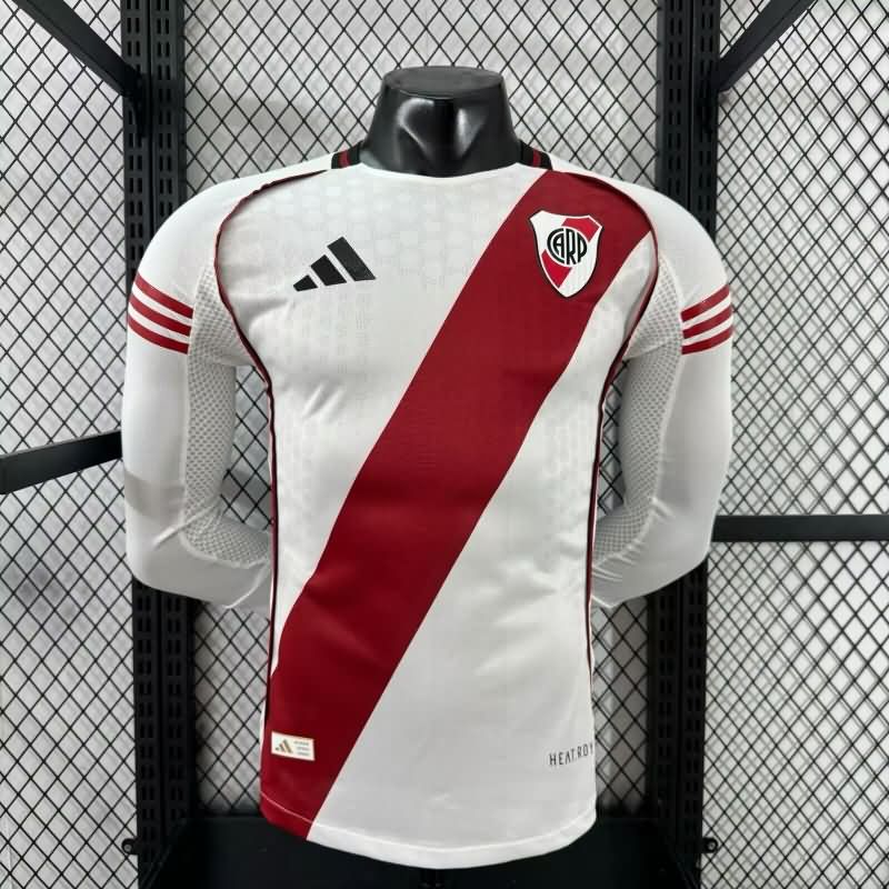 AAA Quality River Plate 2025 Home Long Sleeve Soccer Jersey (Player) AAA Quality River Plate 2025 Home Long Sleeve Soccer Jersey (Player)