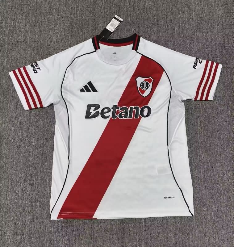 AAA Quality River Plate 2025 Home Soccer Jersey With Sponsor AAA Quality River Plate 2025 Home Soccer Jersey With Sponsor