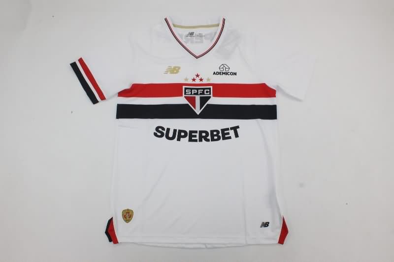 Sao Paulo Soccer Jersey Home Replica 2025