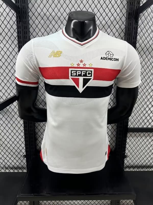Sao Paulo Soccer Jersey Home (Player) 2025