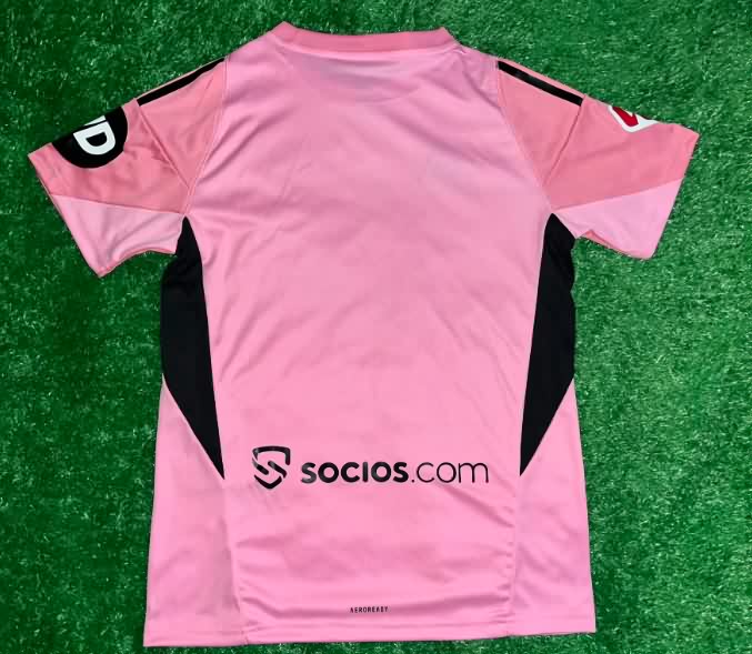 AAA Quality Sevilla 25/26 Goalkeeper Pink Soccer Jersey