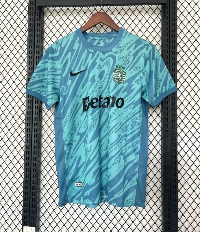 AAA Quality Sporting Lisbon 25/26 Goalkeeper Blue Soccer Jersey