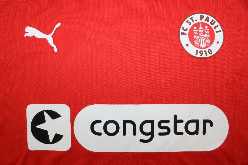 AAA Quality St Pauli 25/26 Red Soccer Jersey