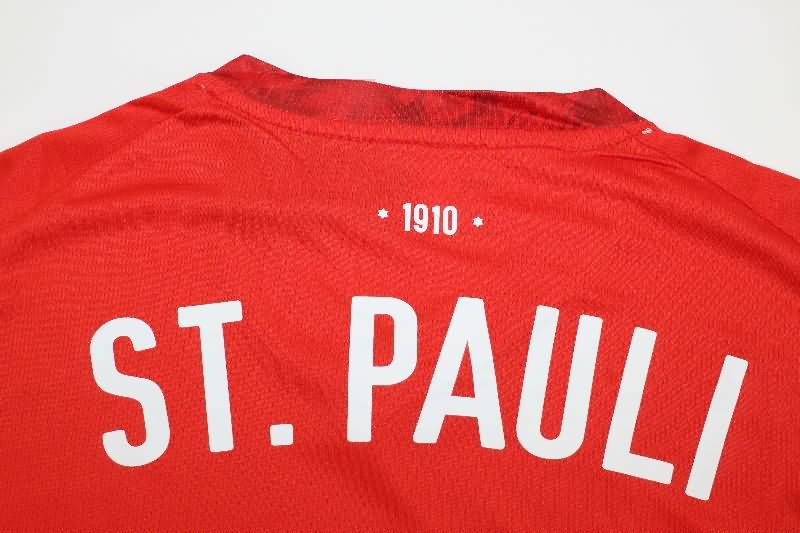AAA Quality St Pauli 25/26 Red Soccer Jersey