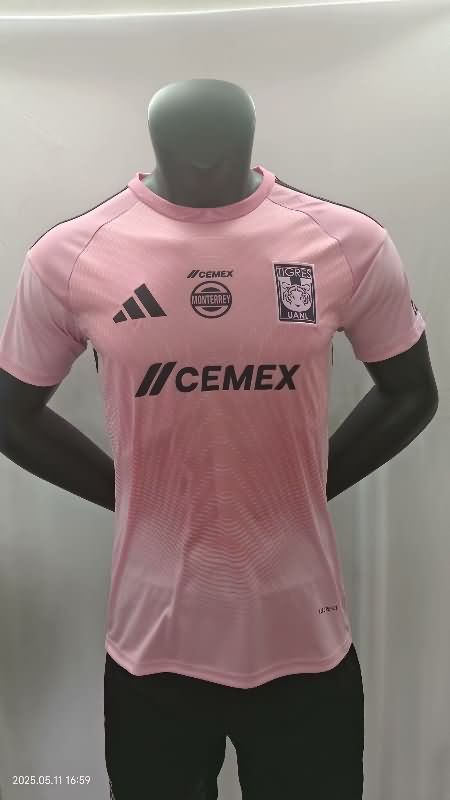 AAA Quality Tigres Uanl 25/26 Goalkeeper Pink Soccer Jersey