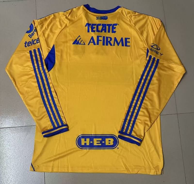 AAA Quality Tigres Uanl 25/26 Home Long Sleeve Soccer Jersey