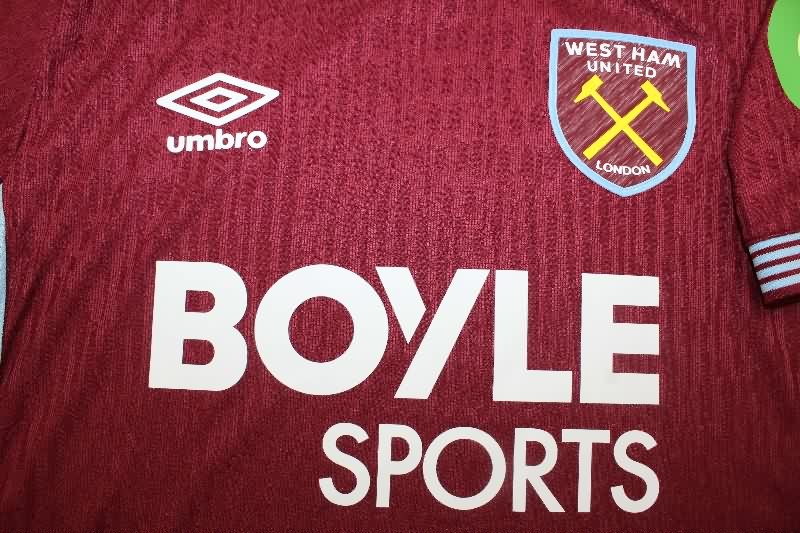 AAA Quality West Ham 25/26 Home Soccer Jersey (Player)