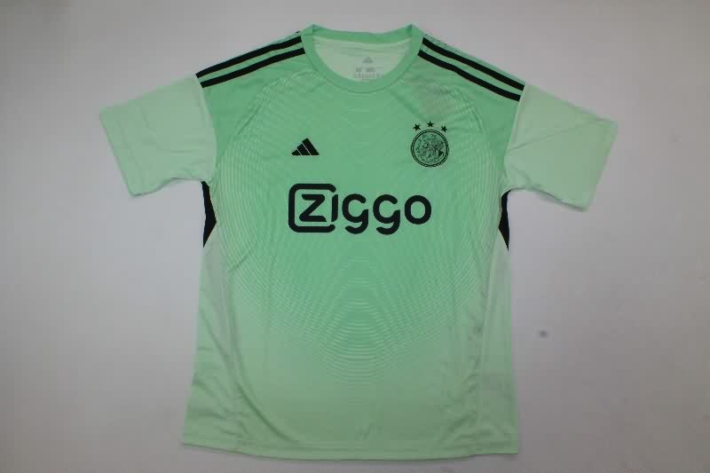Kids Ajax 25/26 Goalkeeper Green Soccer Jersey And Shorts