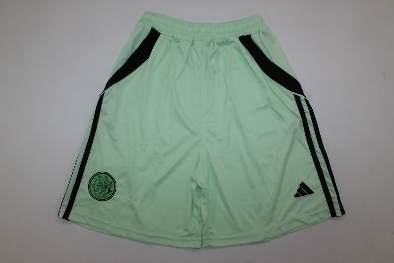 Kids Ajax 25/26 Goalkeeper Green Soccer Jersey And Shorts