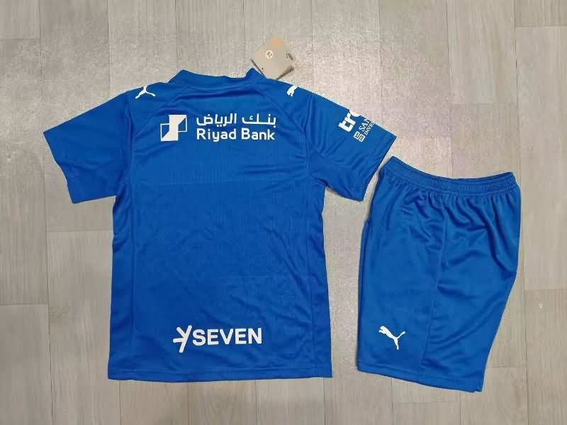 Kids Al Hilal 25/26 Home Soccer Jersey And Shorts