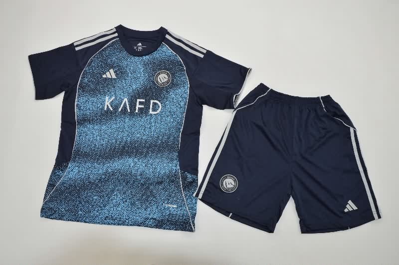 Kids Al Nassr FC 25/26 Away Soccer Jersey And Shorts Kids Al Nassr FC 25/26 Away Soccer Jersey And Shorts