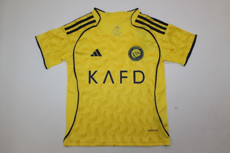 Kids Al Nassr FC 25/26 Home Soccer Jersey And Shorts