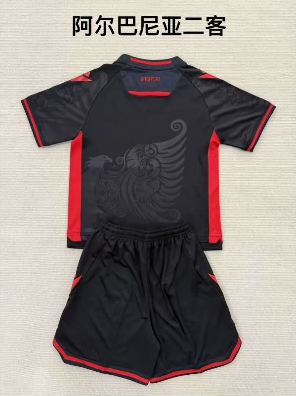 Kids Albania 2025 Third Soccer Jersey And Shorts