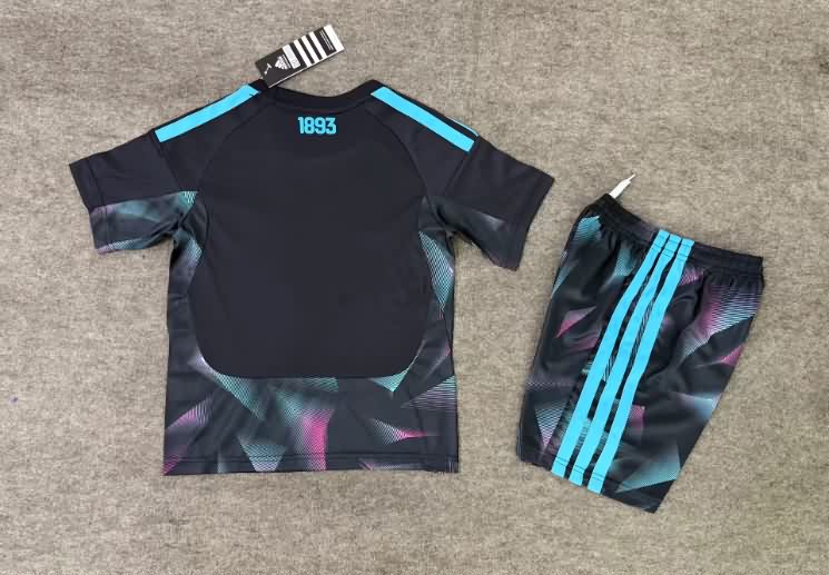 Kids Argentina 2026 World Cup Goalkeeper Black Soccer Jersey And Shorts