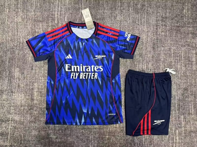 Kids Arsenal 25/26 Away Soccer Jersey And Shorts Leaked Kids Arsenal 25/26 Away Soccer Jersey And Shorts Leaked