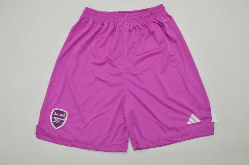 Kids Arsenal 25/26 Goalkeeper Purple Soccer Jersey And Shorts