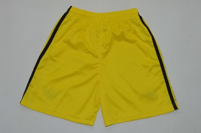 Kids Arsenal 25/26 Goalkeeper Yellow Soccer Jersey And Shorts 02