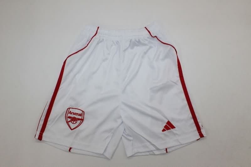 Kids Arsenal 25/26 Home Soccer Jersey And Shorts