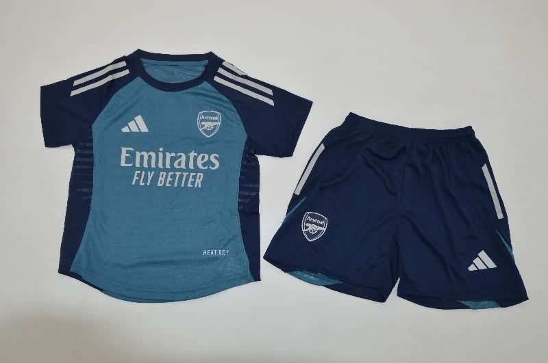 Kids Arsenal 25/26 Training Soccer Jersey And Shorts (Player)