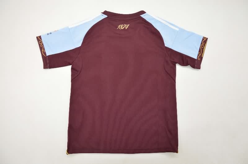 Kids Aston Villa 25/26 Home Soccer Jersey And Shorts