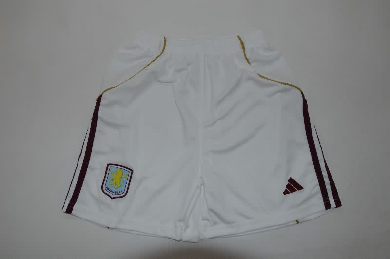 Kids Aston Villa 25/26 Home Soccer Jersey And Shorts