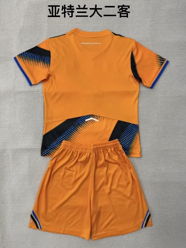 Kids Atalanta BC 25/26 Third Soccer Jersey And Shorts