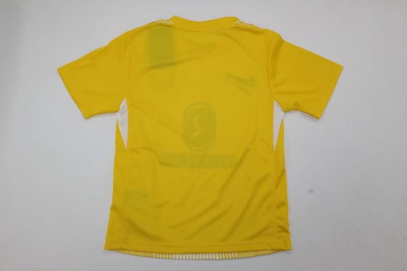 Kids Atletico Madrid 25/26 Goalkeeper Yellow Soccer Jersey And Shorts