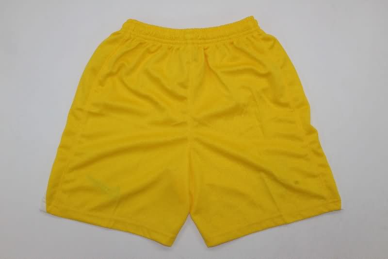 Kids Atletico Madrid 25/26 Goalkeeper Yellow Soccer Jersey And Shorts