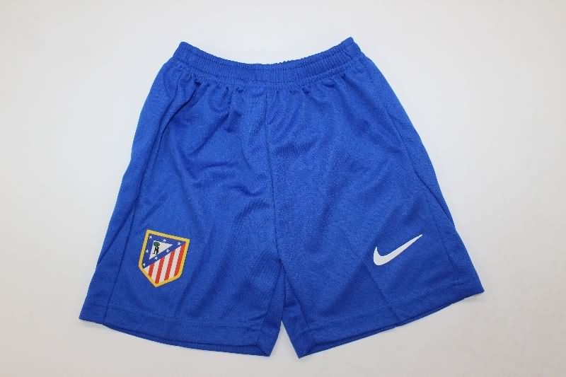 Kids Atletico Madrid 25/26 Home Soccer Jersey And Shorts