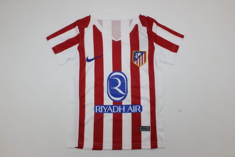 Kids Atletico Madrid Soccer Jersey Home Replica 25/26