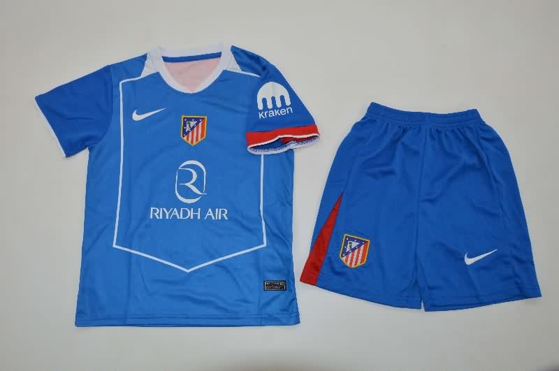 Kids Atletico Madrid 25/26 Third Soccer Jersey And Shorts Kids Atletico Madrid 25/26 Third Soccer Jersey And Shorts
