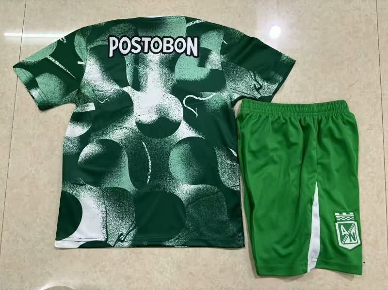 Kids Atletico Nacional 2025 Training Soccer Jersey And Shorts