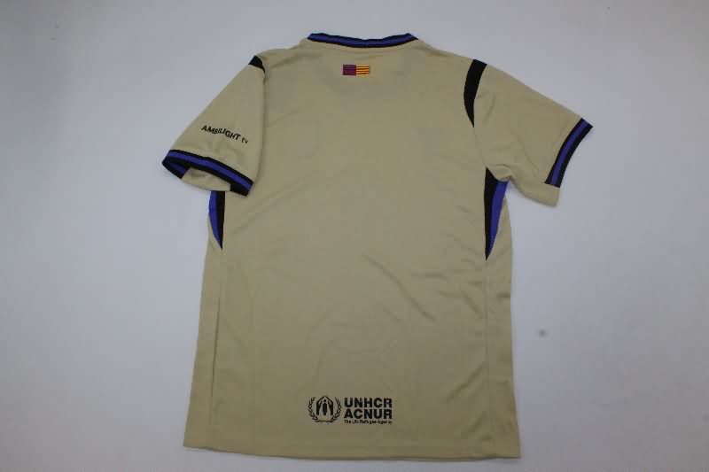 Kids Barcelona 25/26 Away Soccer Jersey And Shorts Leaked