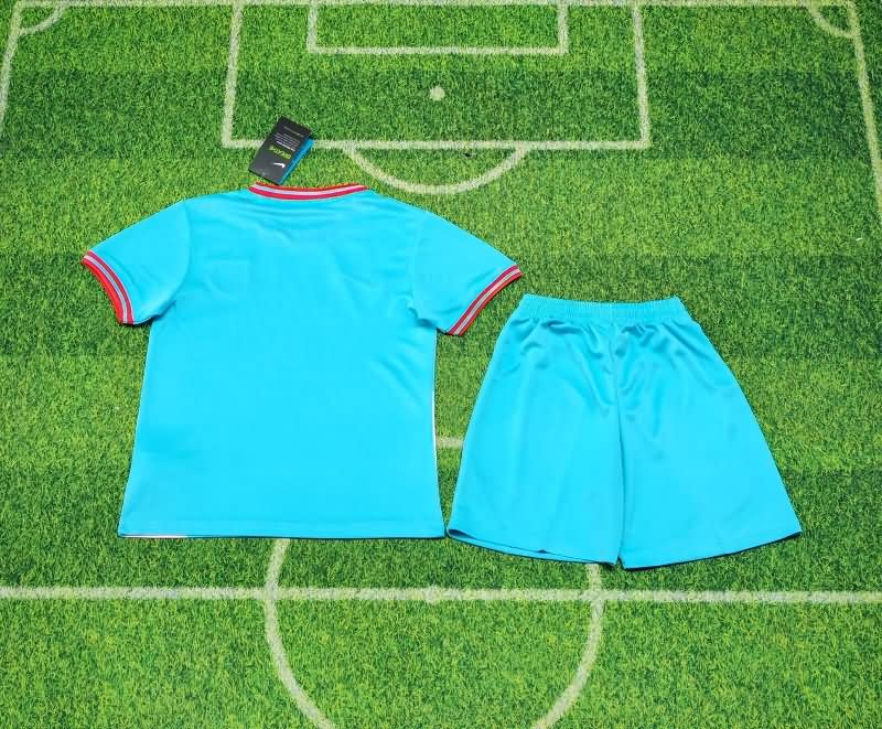 Kids Barcelona 25/26 Blue Soccer Jersey And Shorts