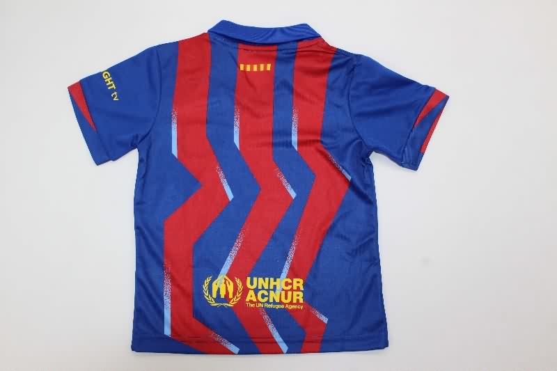 Kids Barcelona 25/26 Fourth Soccer Jersey And Shorts