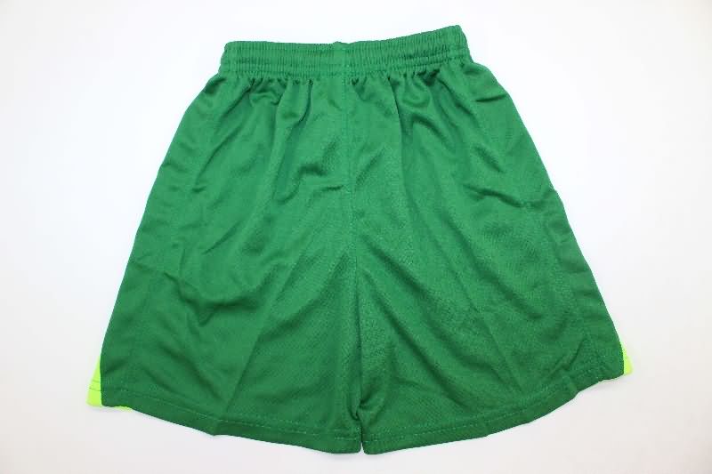 Kids Barcelona 25/26 Goalkeeper Green Soccer Jersey And Shorts