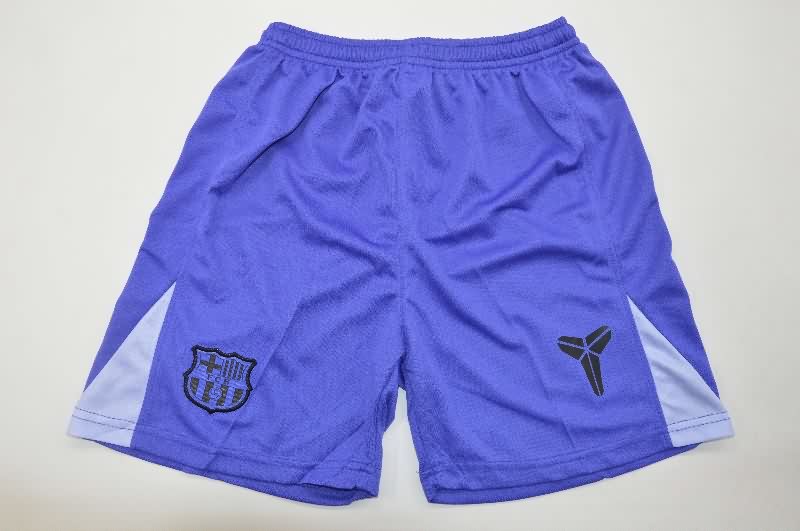 Kids Barcelona 25/26 Goalkeeper Purple Soccer Jersey And Shorts