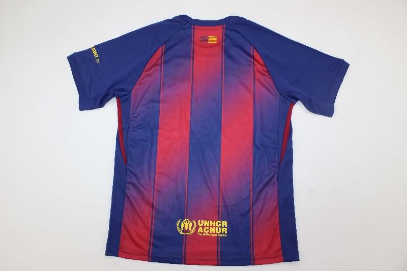 Kids Barcelona 25/26 Home Soccer Jersey And Shorts