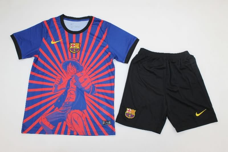 Kids Barcelona 25/26 Special Soccer Jersey And Shorts