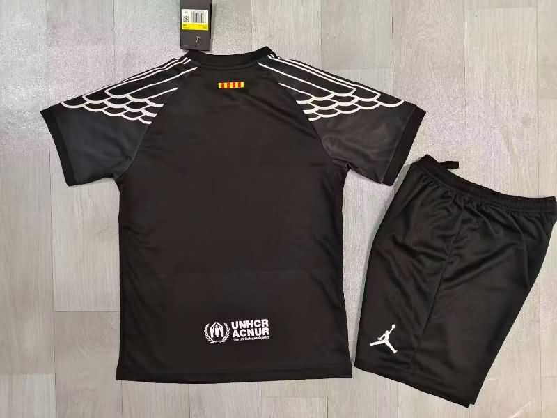 Kids Barcelona 25/26 Special Soccer Jersey And Shorts 02